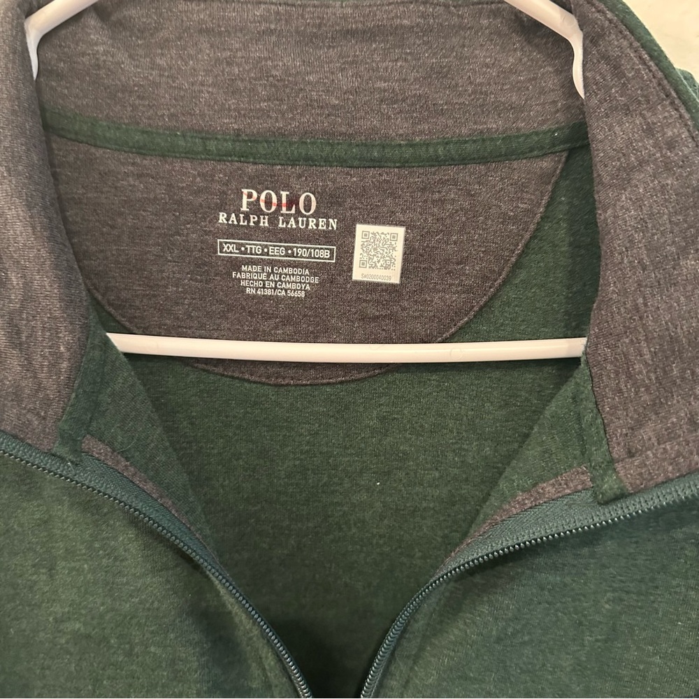 Men’s Ralph Lauren Polo Quarter Zip Pullover Knit Sweater Size 2xl - Picture 4 of 4